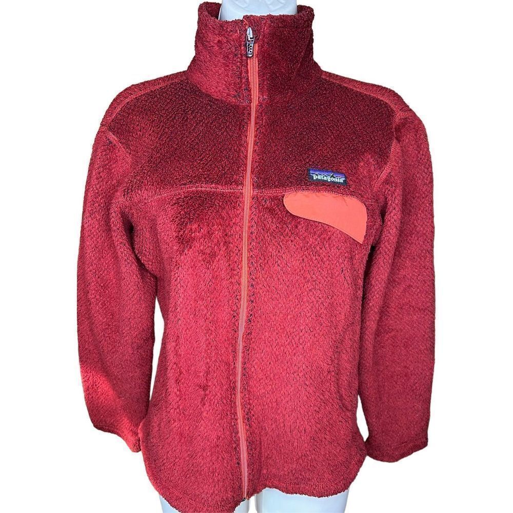 Patagonia Full Zip Re-ToolDeep Red Jacket Size Small - Picture 3 of 7